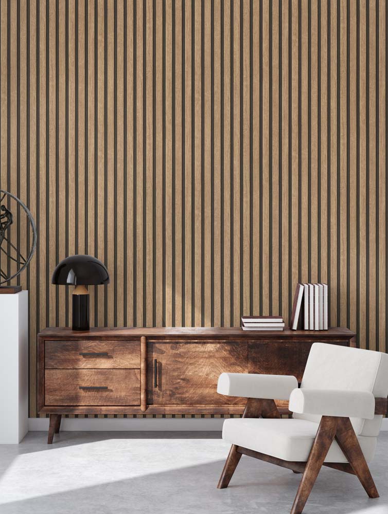 Mockup poster frame in minimalist modern interior background, 3d