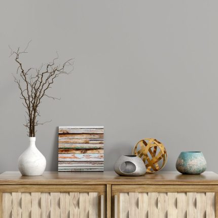 Interior,Decoration,,Wooden,Shelf,With,Branch,In,Vase,,Interior,Background